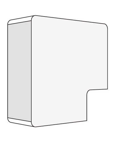 Угол плоский 40x17 белый DKC 00425R в Курске Аксессуары для кабель-канала Pintop.ru