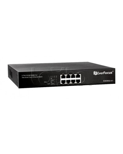 Коммутатор PoE 8-портовый EverFocus ES0802-41 в Курске Коммутаторы Pintop.ru