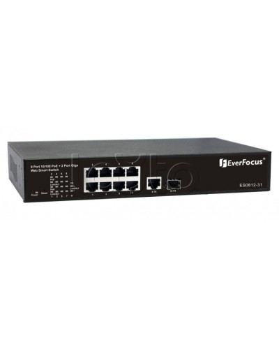 Коммутатор PoE 8-портовый EverFocus ES0812-31 в Курске Коммутаторы Pintop.ru