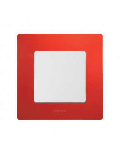 Рамка 1 пост Etika красный Legrand 672531 в Курске Аксессуары для кабель-канала Pintop.ru