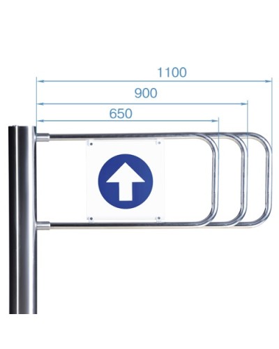 Створка для стойки калитки PERCo-AG-900 (900мм) в Курске Ограждения Pintop.ru