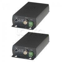 Комплект для передачи HD-SDI и RS485 по одному кабелю витой пары SC&T SDI05A
