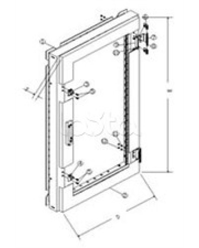 Дверь передняя плексигласовая TOA PGD-22 в Курске Системы оповещения и трансляции TOA Pintop.ru
